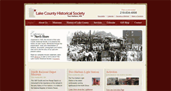 Desktop Screenshot of lakecountyhistoricalsociety.org