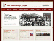 Tablet Screenshot of lakecountyhistoricalsociety.org